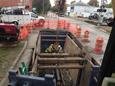 Park Enterprise Construction underground water line